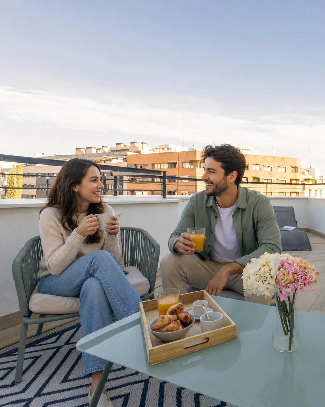 Bright, fully furnished DLS Homes apartment in Valencia with modern finishes and natural light